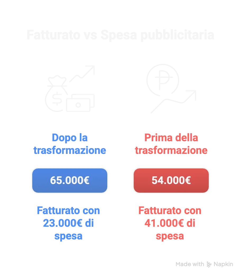 Costi di trasformazione e spese. Pubblicità Meta
