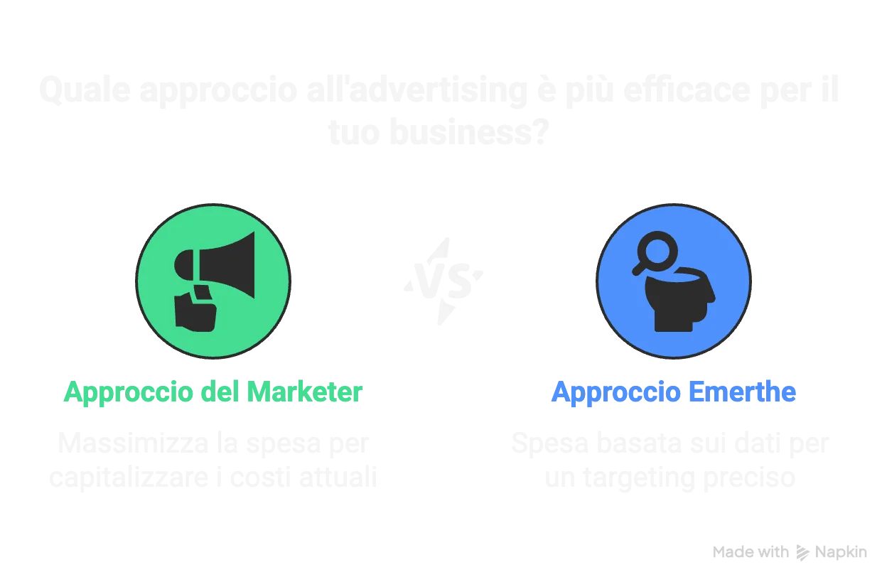 Quanto spendere in advertising, approccio dei marketer contro approccio di ermethe